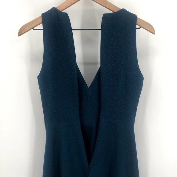 DRESS THE POPULATION Catalina Peacock Blue Fit & Flare Cocktail Dress XS NEW - Picture 11 of 11